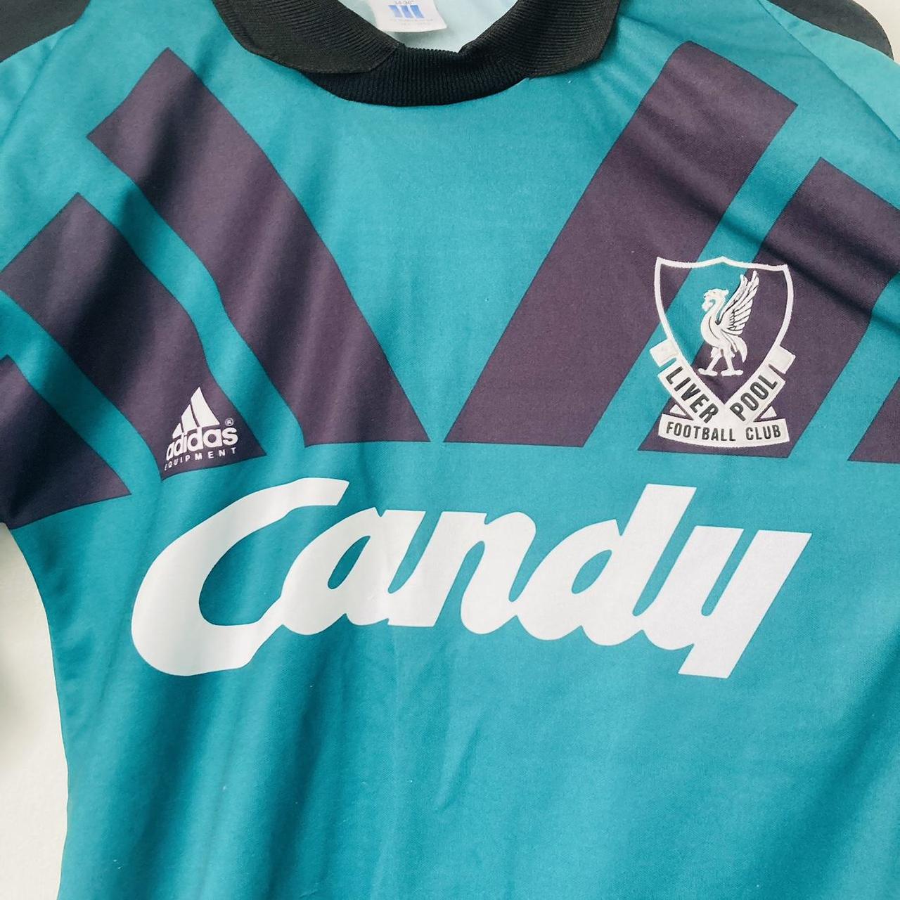 Liverpool 1991/1992 Blue Goalkeeper Football Shirt (S)