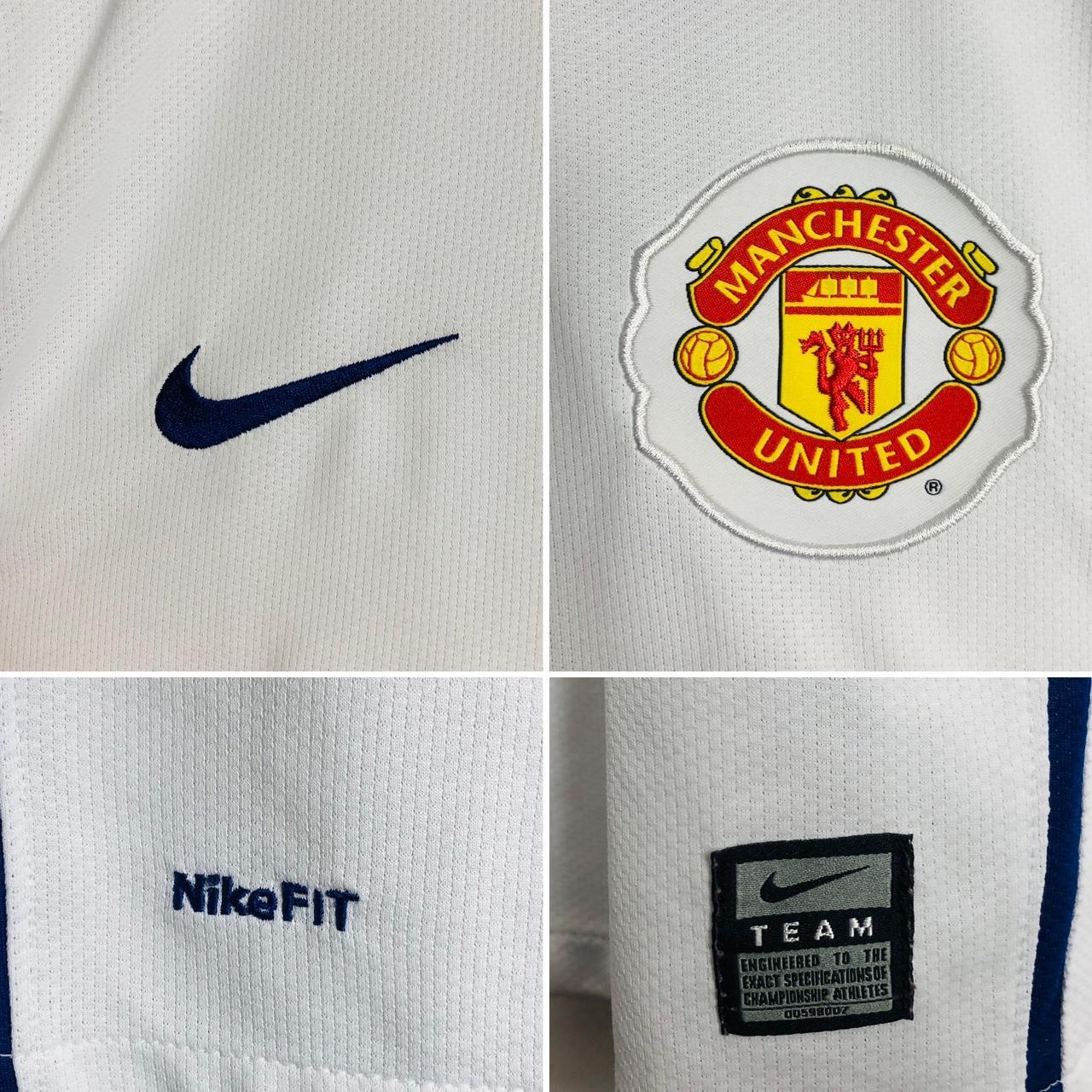 Manchester United 2008/2009 White Away Football Shirt (M)