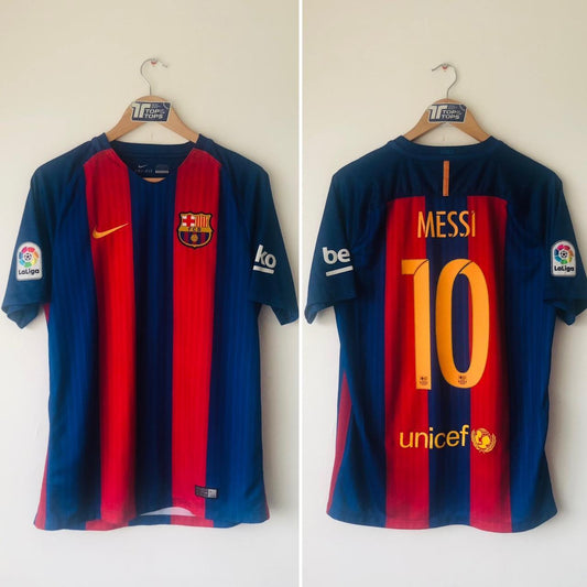 Barcelona 2016/2017 Red & Blue Football Shirt (M)