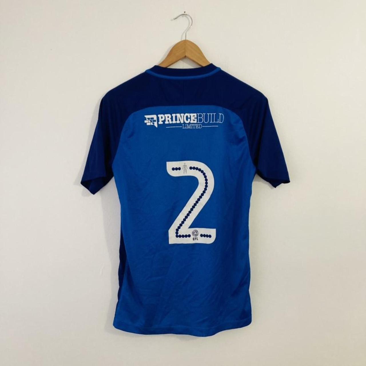 Peterborough United 2017/2018 Blue Home Football Shirt (M)