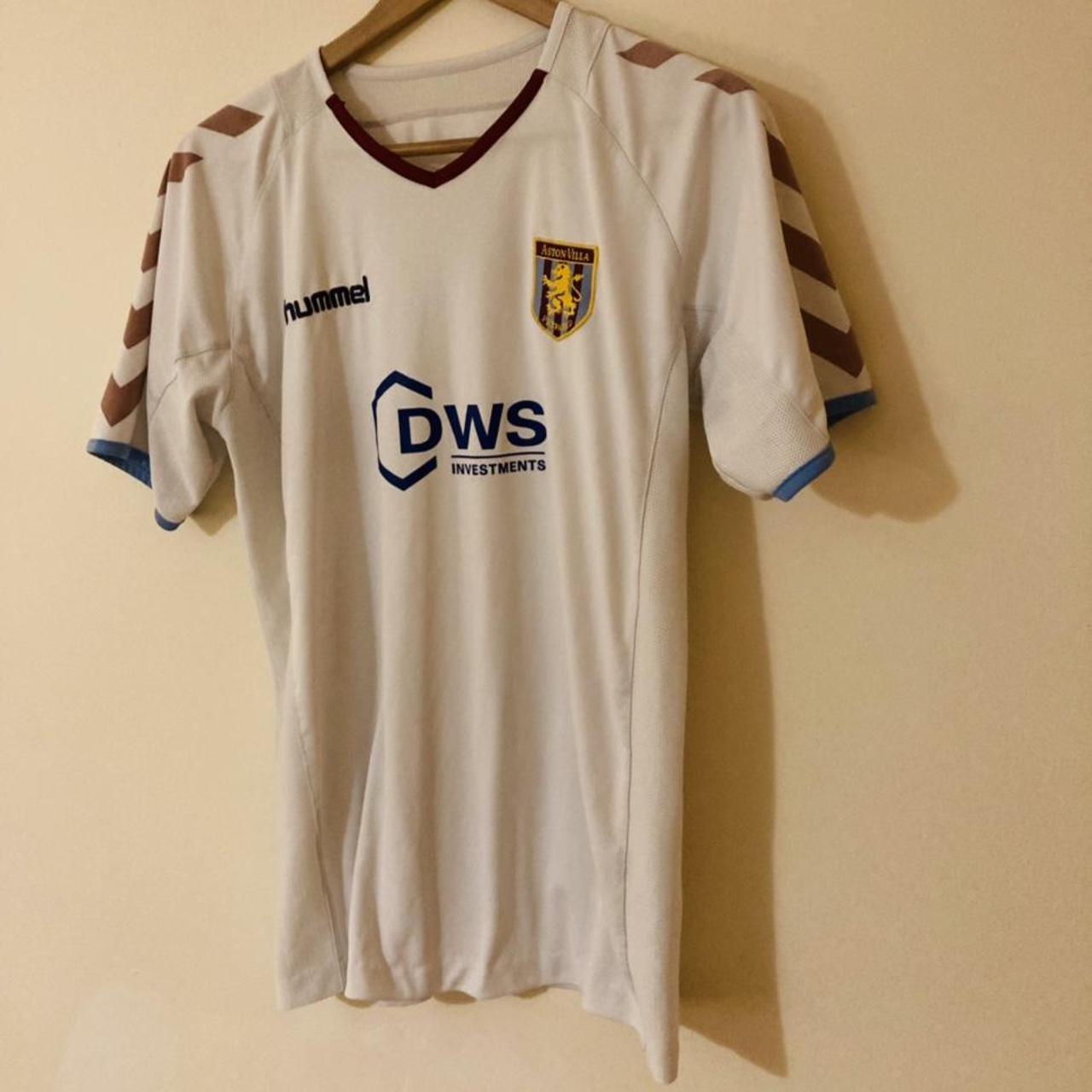Aston Villa 2004/2005 White Away Football Shirt (S)
