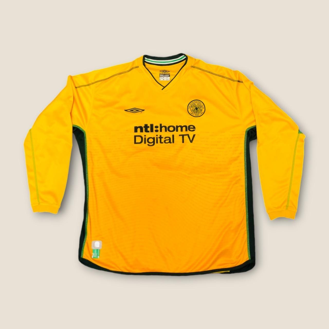Celtic 2002/2003 Yellow Football Shirt (XXL)