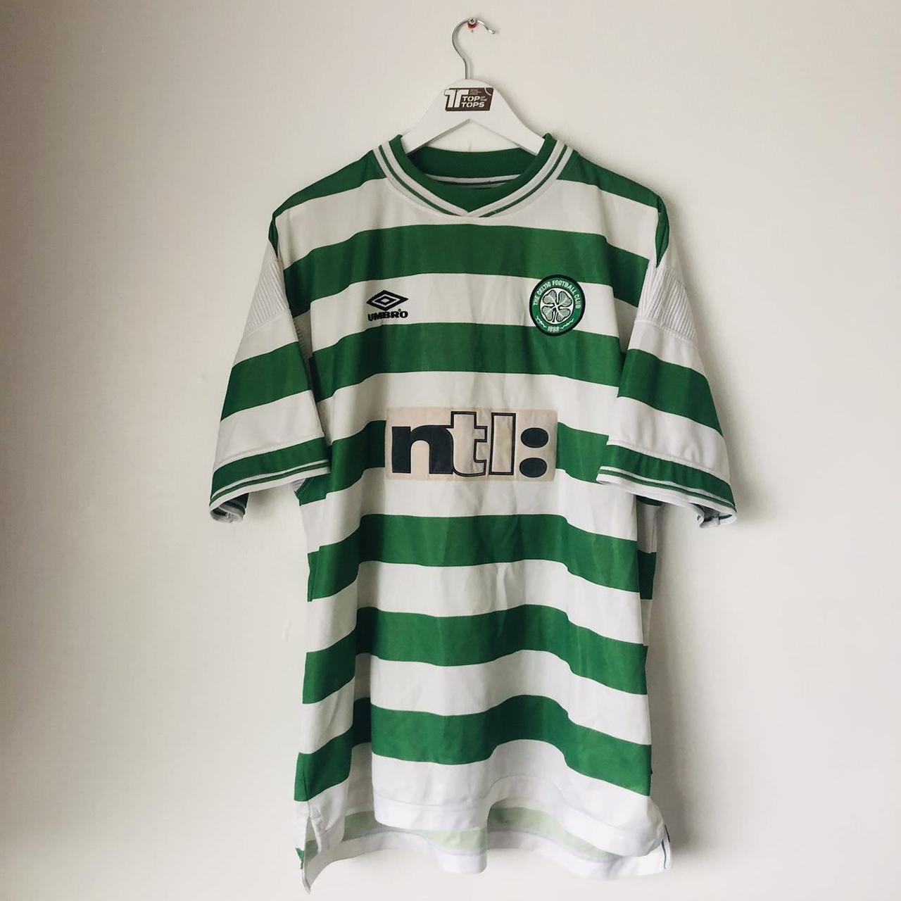 Celtic 1999/2001 Green & White Home Football Shirt (XXL)