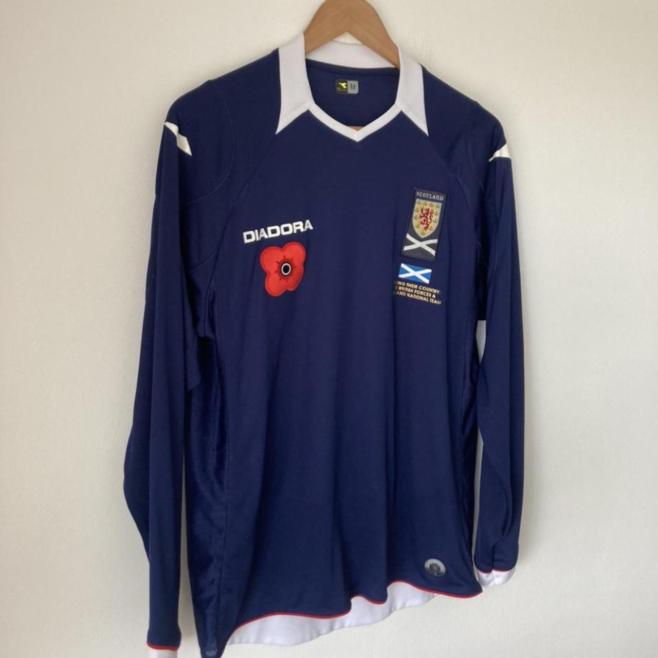 Scotland 2008/2010 Navy Home Football Shirt (M)