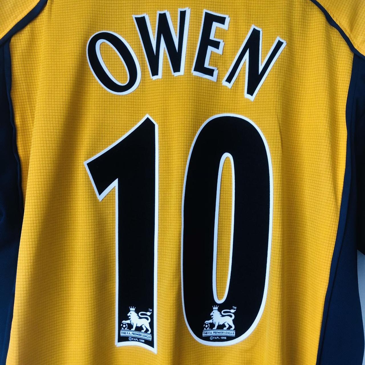 Liverpool 2000/2001 Yellow & Navy Football Shirt (L)