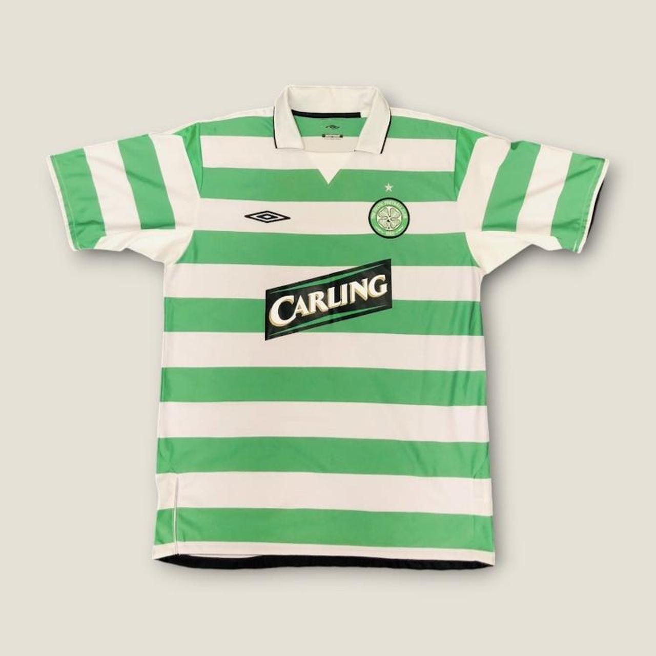 Celtic 2004/2005 Green & White Football Shirt (L)