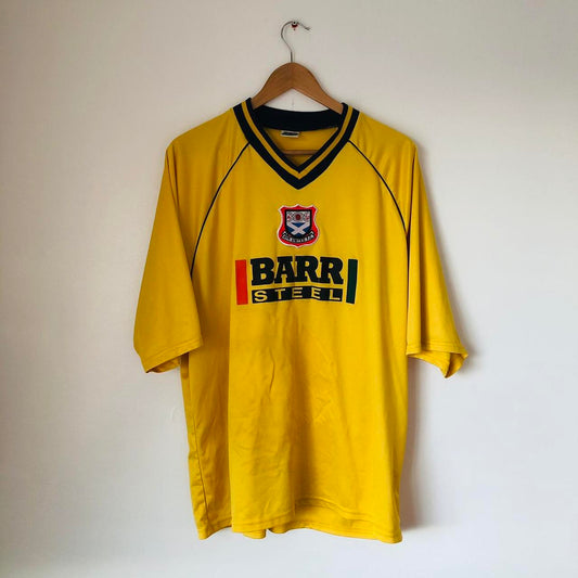 Ayr United 1998/1999 Yellow Away Football Shirt (XL)