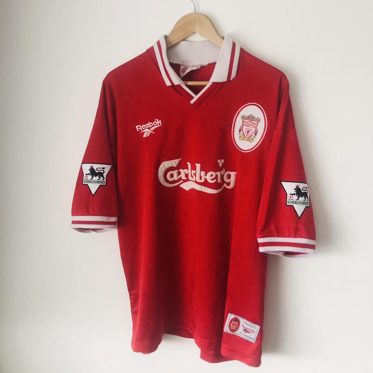 Liverpool 1996/1998 Red Home Football Shirt (XXL)