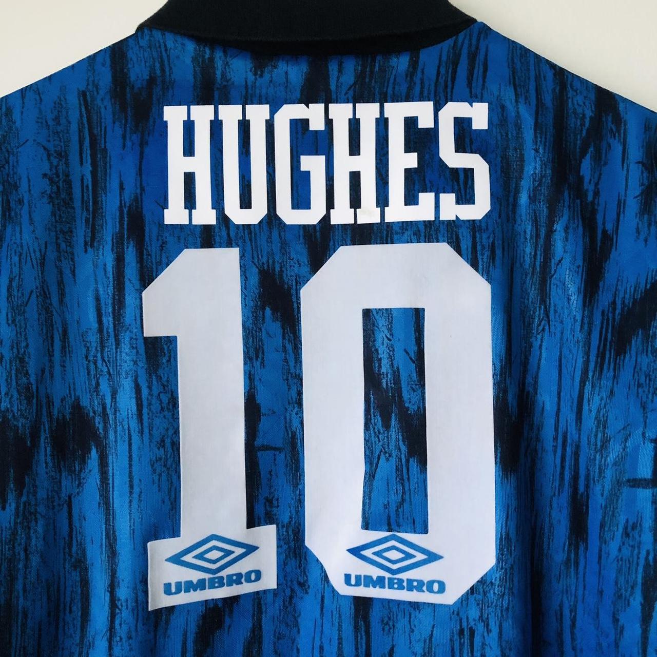 Manchester United 1992/1993 Blue Away Football Shirt (M)