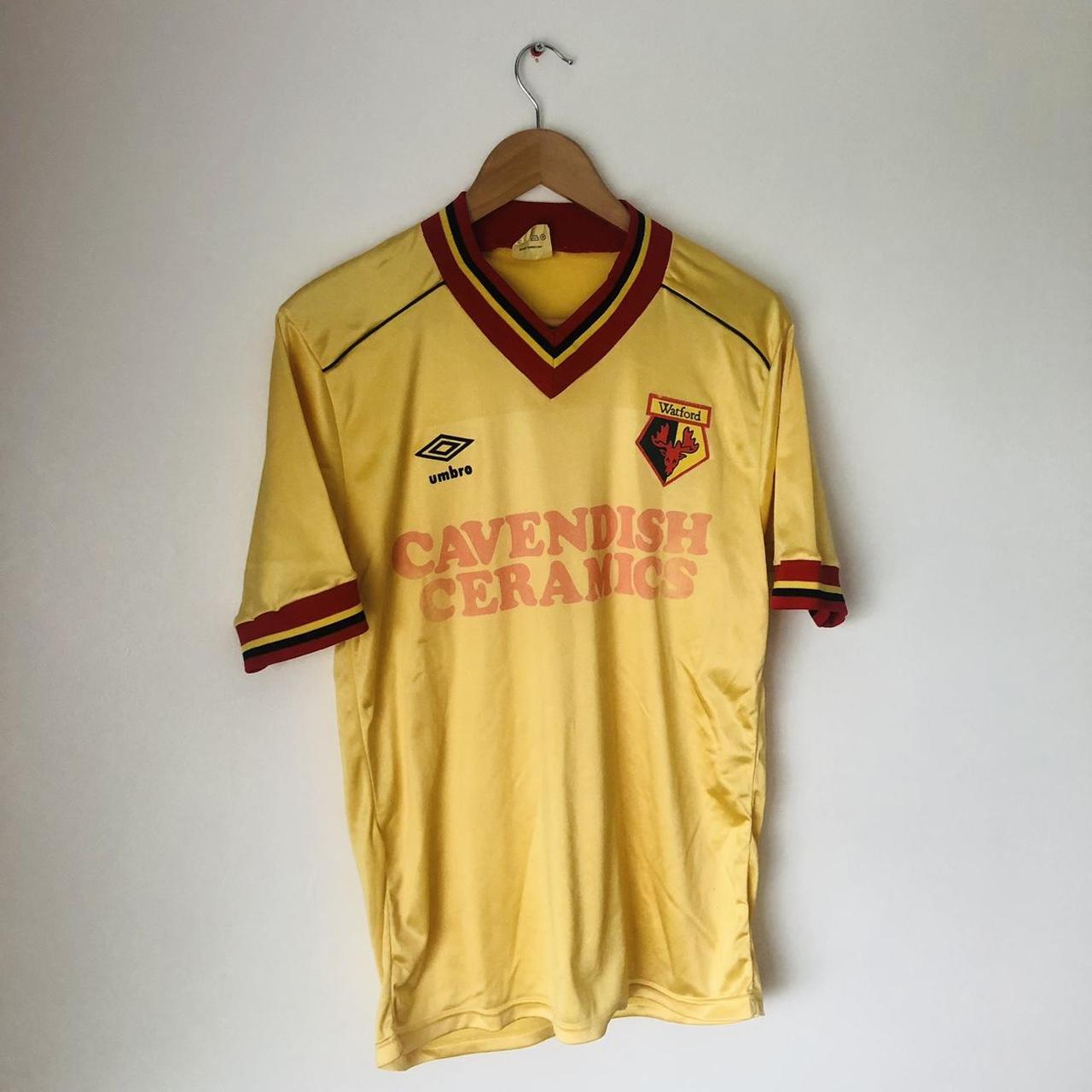 Watford 80s Yellow Home Football Shirt (M)