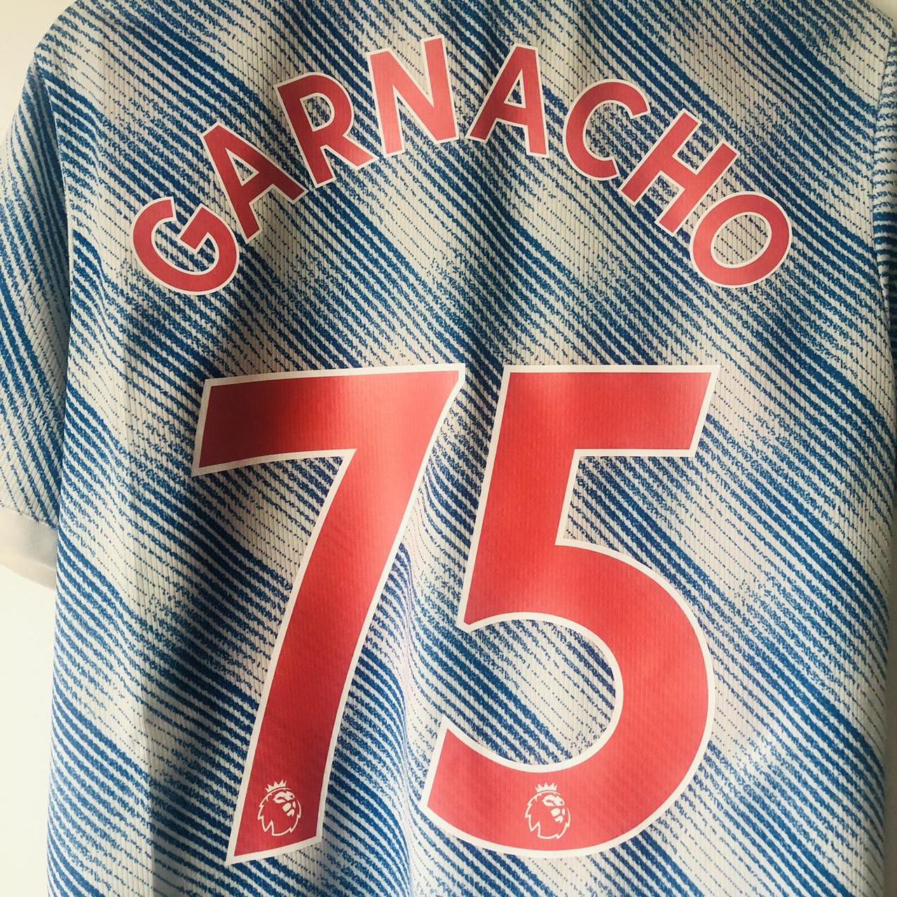 Manchester United 2021/2022 Blue & White Away Football Shirt (XL)