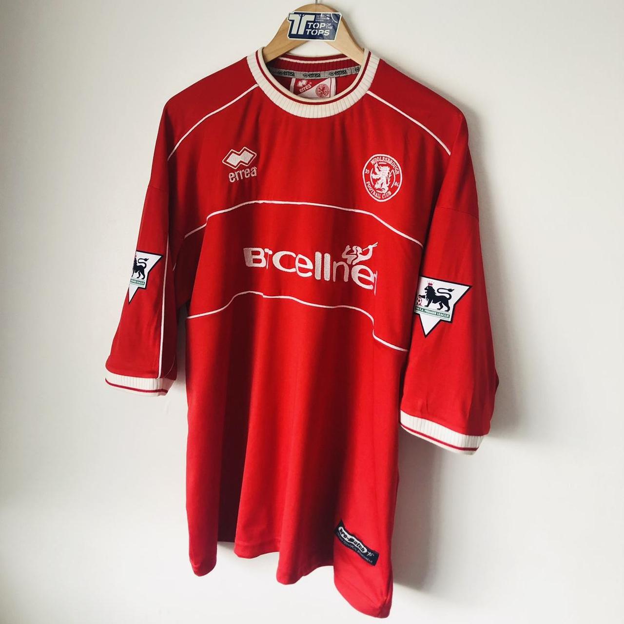 Middlesbrough 2001/2002 Red Home Football Shirt (XXL)