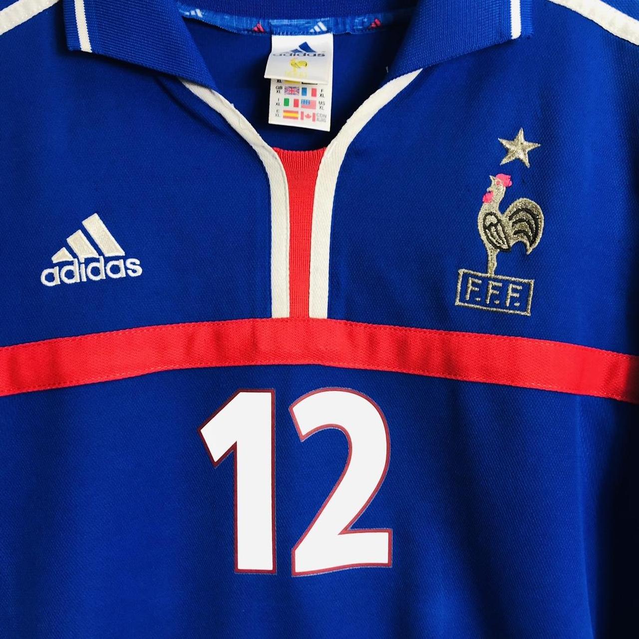 France 2000 Blue Home Football Shirt (XL)