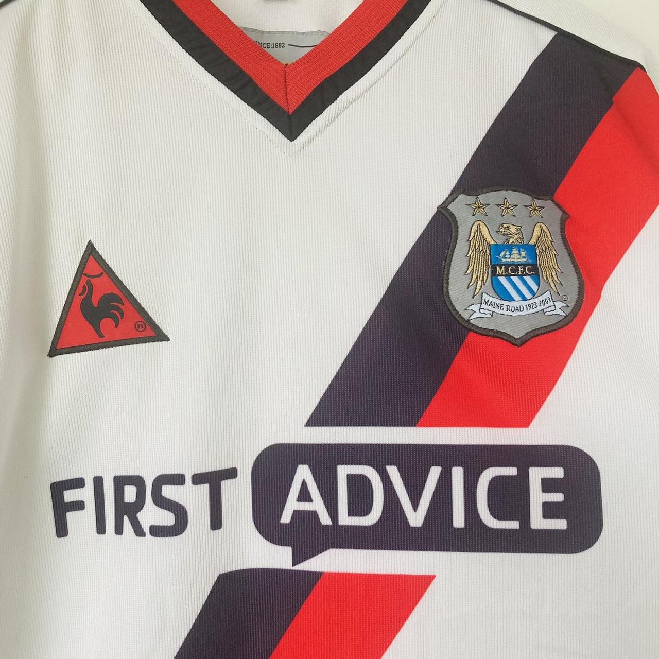 Manchester City 2002/2003 White Away Football Shirt (XL)