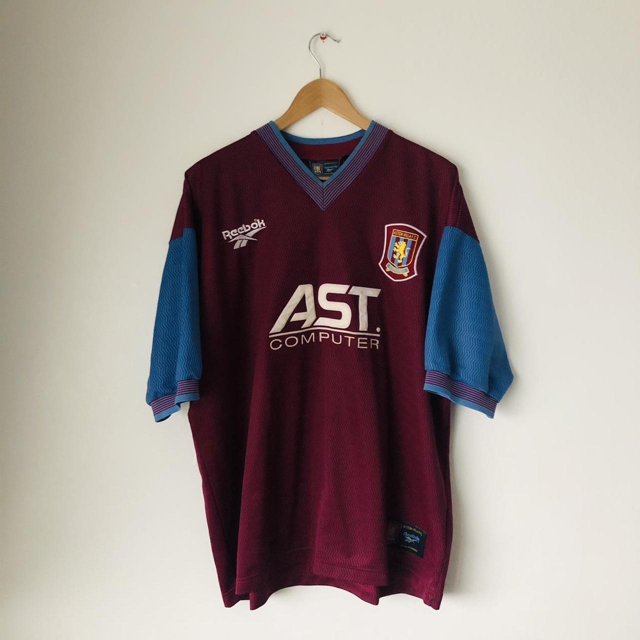 Aston Villa 1997/1998 Claret & Blue Home Football Shirt (XXL)