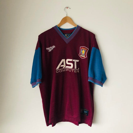Aston Villa 1997/1998 Claret & Blue Home Football Shirt (XXL)