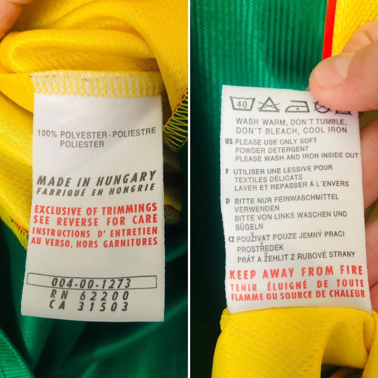 Cameroon 1998 Green & Yellow Home Football Shirt (XL)