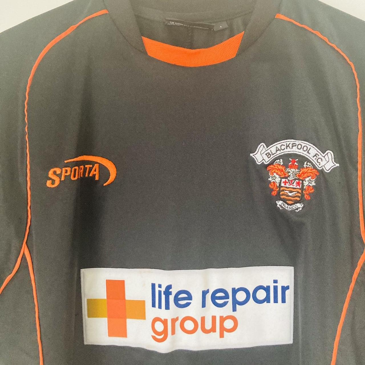 Blackpool 2003/2004 Black Away Football Shirt (S)