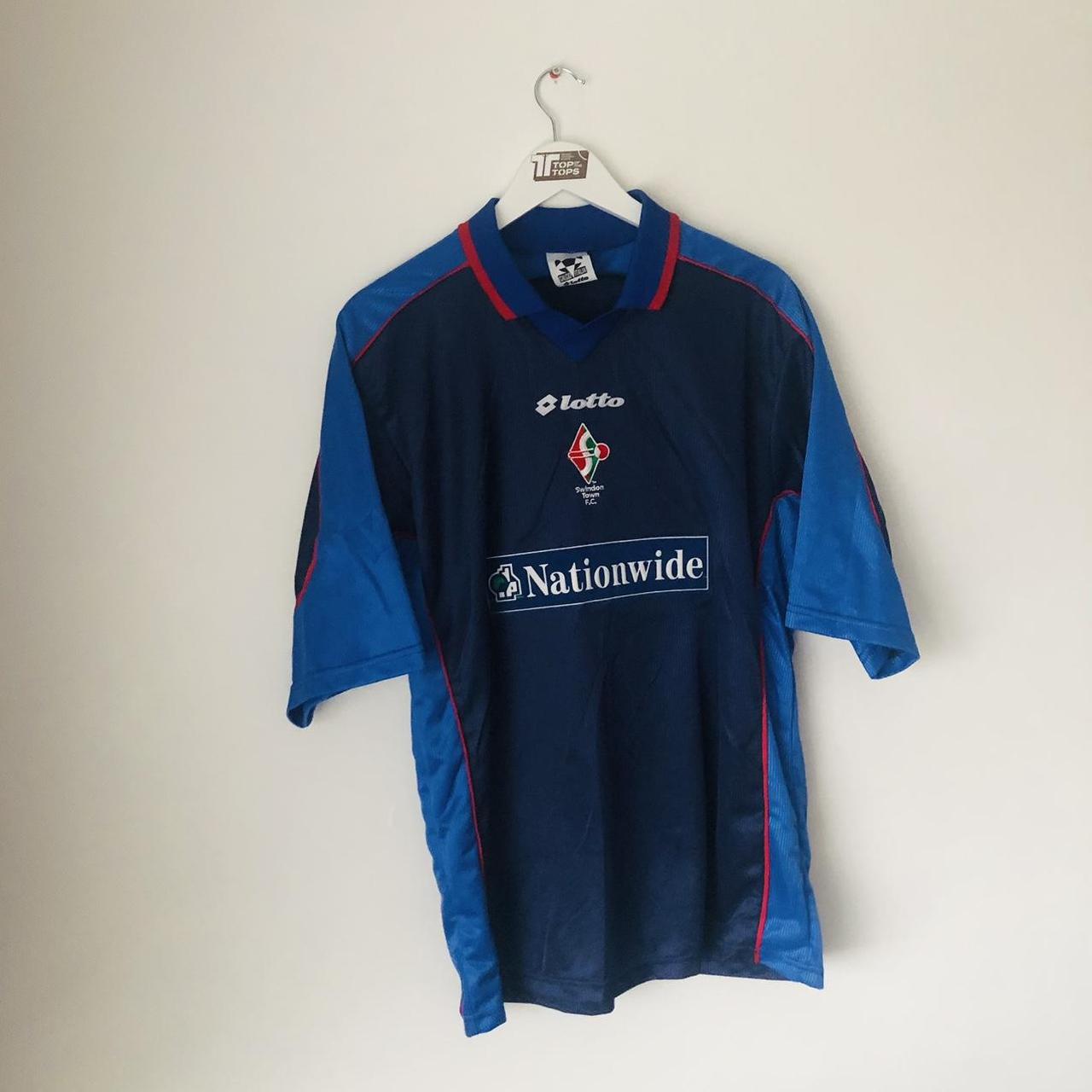 Swindon Town 1999/2000 Blue Away Football Shirt (M)