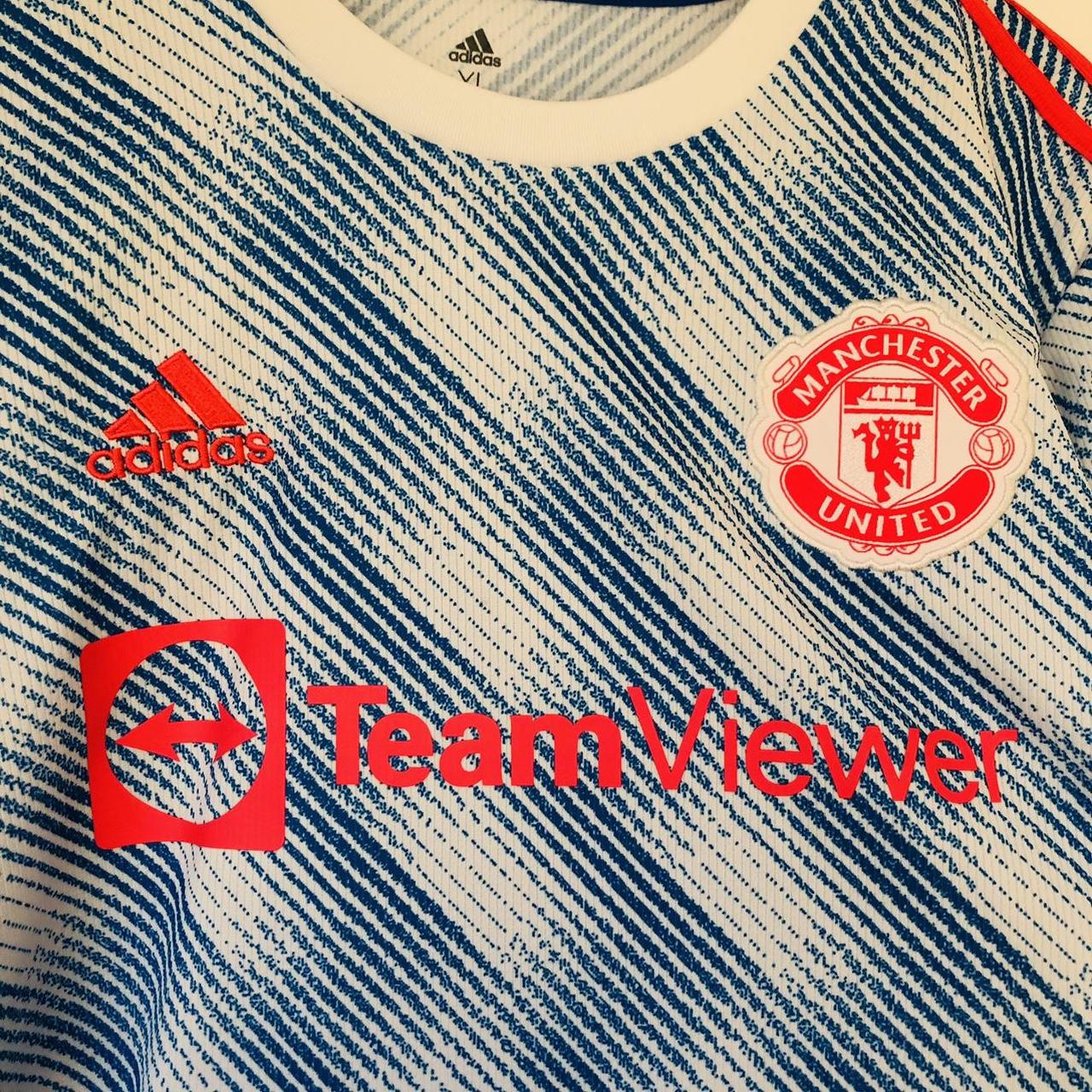 Manchester United 2021 Blue Away Football Shirt (XL)