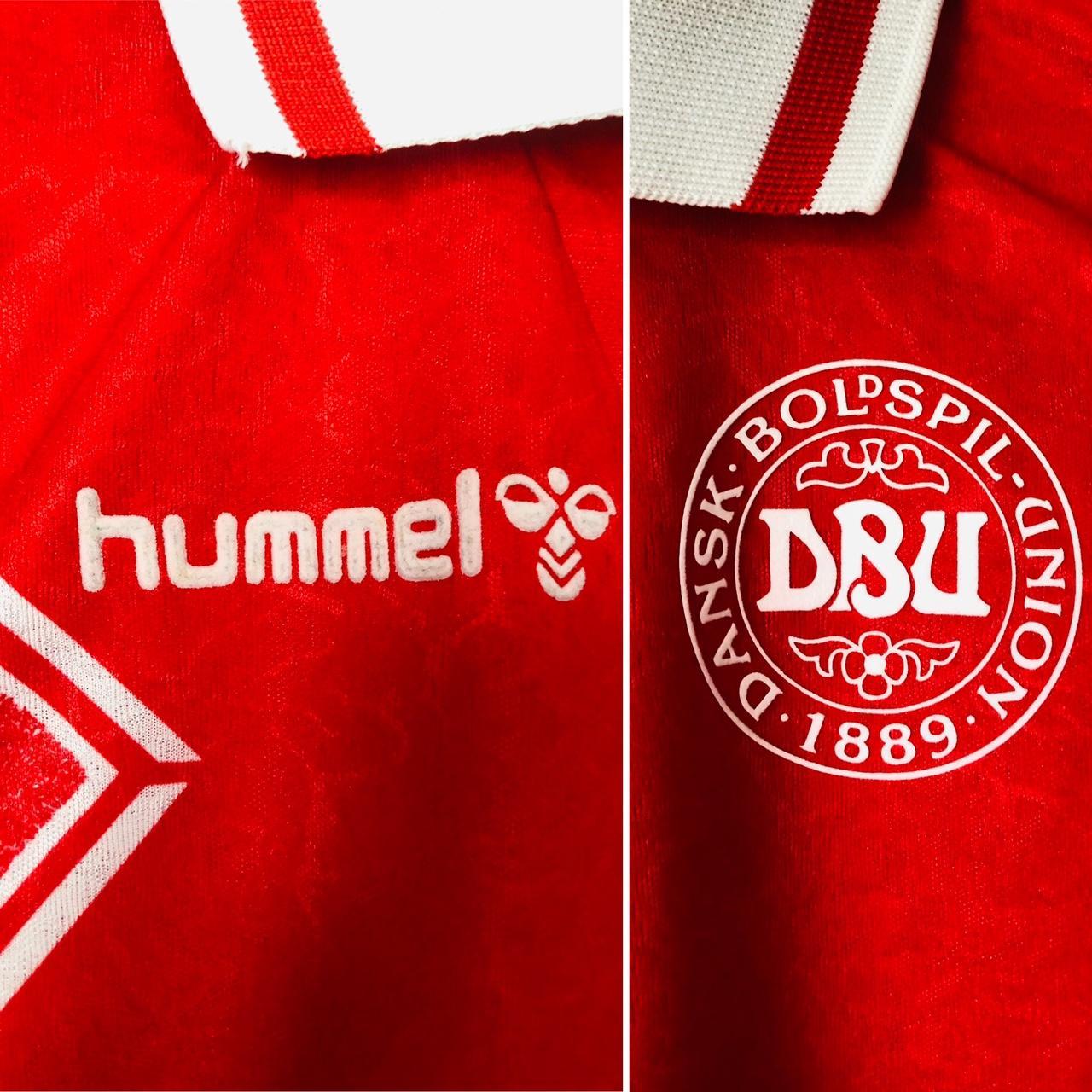 Denmark 1995 Red Home Football Shirt (M)