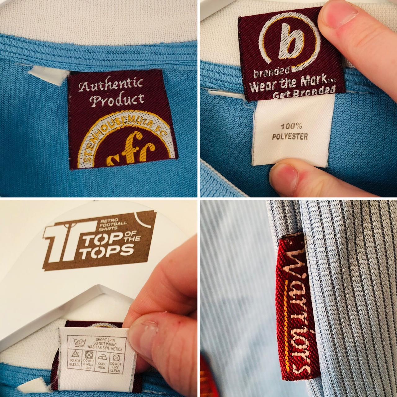 Stenhousemuir 2003/2004 Blue Away Football Shirt (XXL)