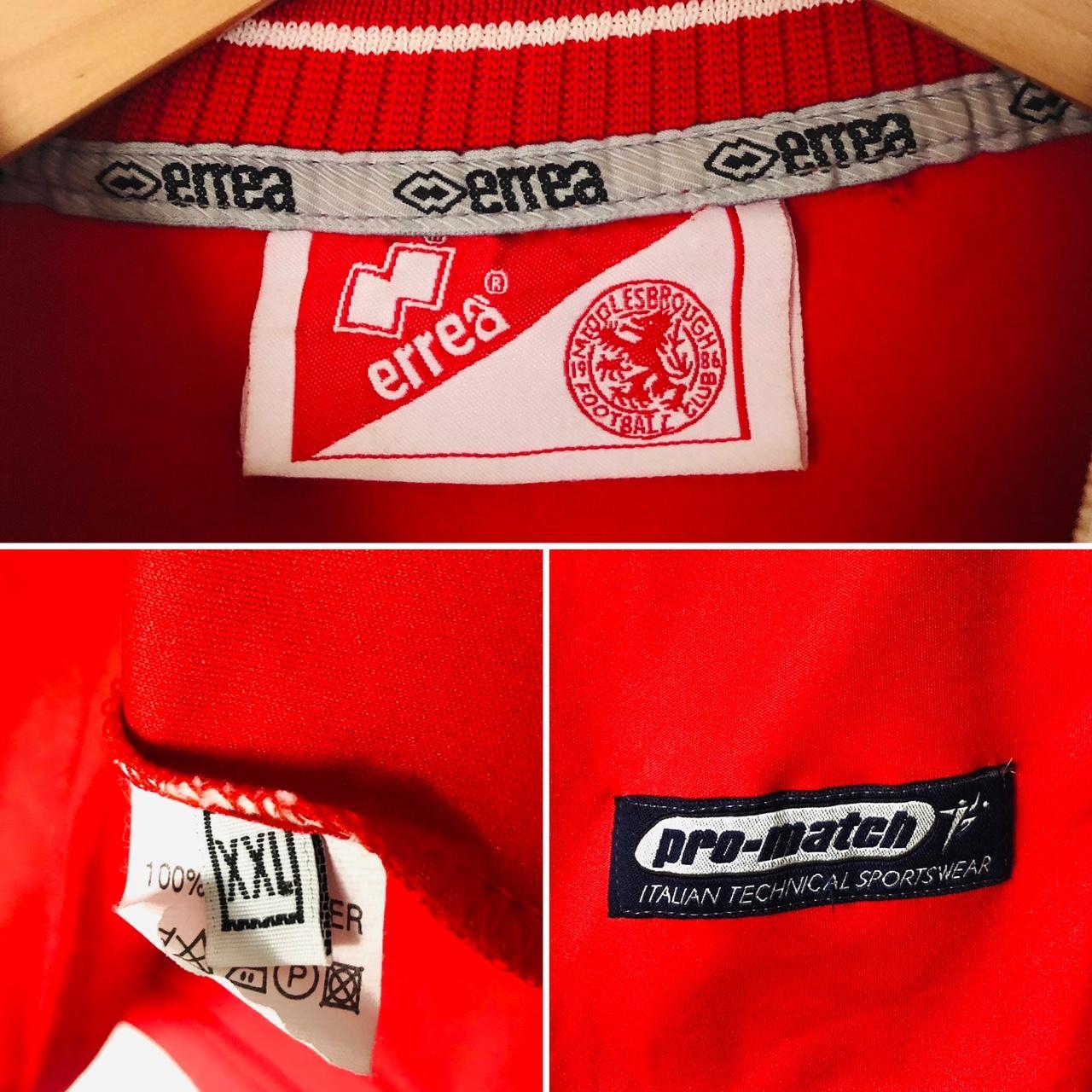 Middlesbrough 2001/2002 Red Home Football Shirt (XXL)