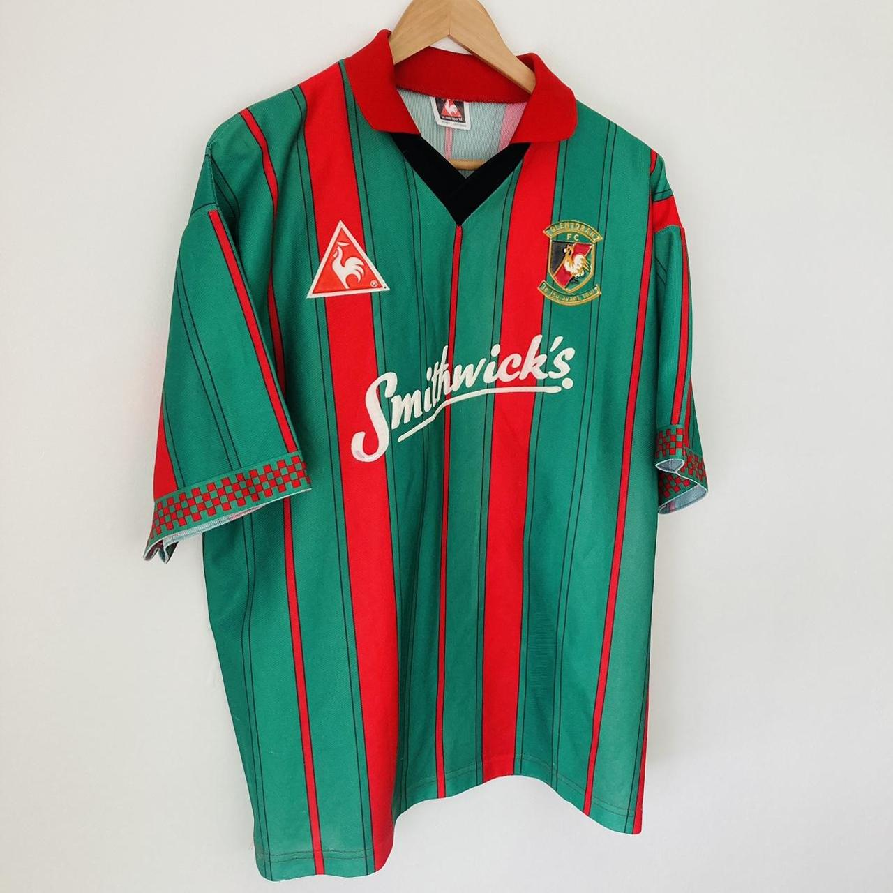 Glentoran 1996/1997 Green Home Football Shirt (L)