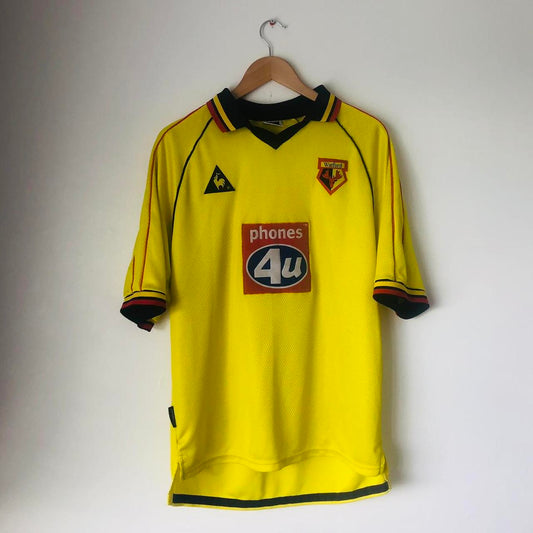 Watford 1999/2001 Yellow Home Football Shirt (M)