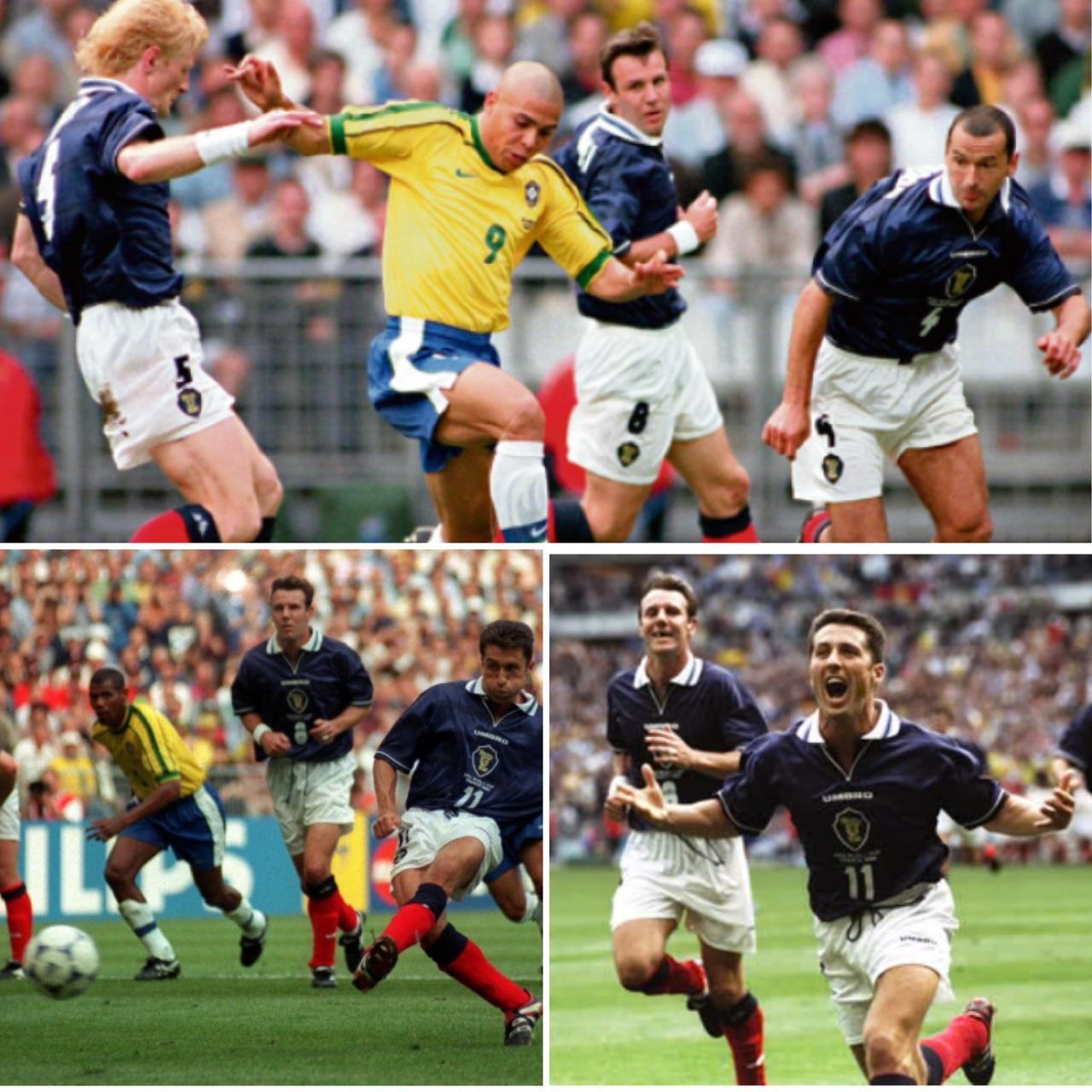 Scotland 1998 Blue Tartan Home Football Shirt (L)
