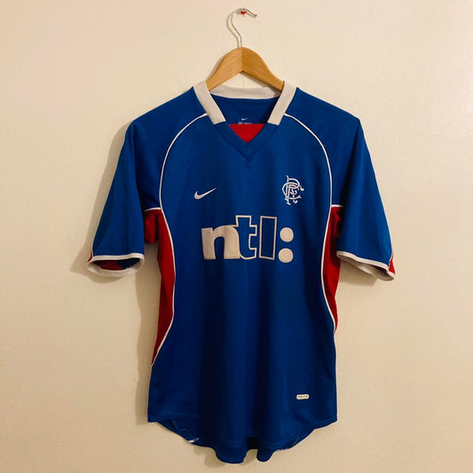 Rangers 2001/2002 Blue Home Football Shirt (S)
