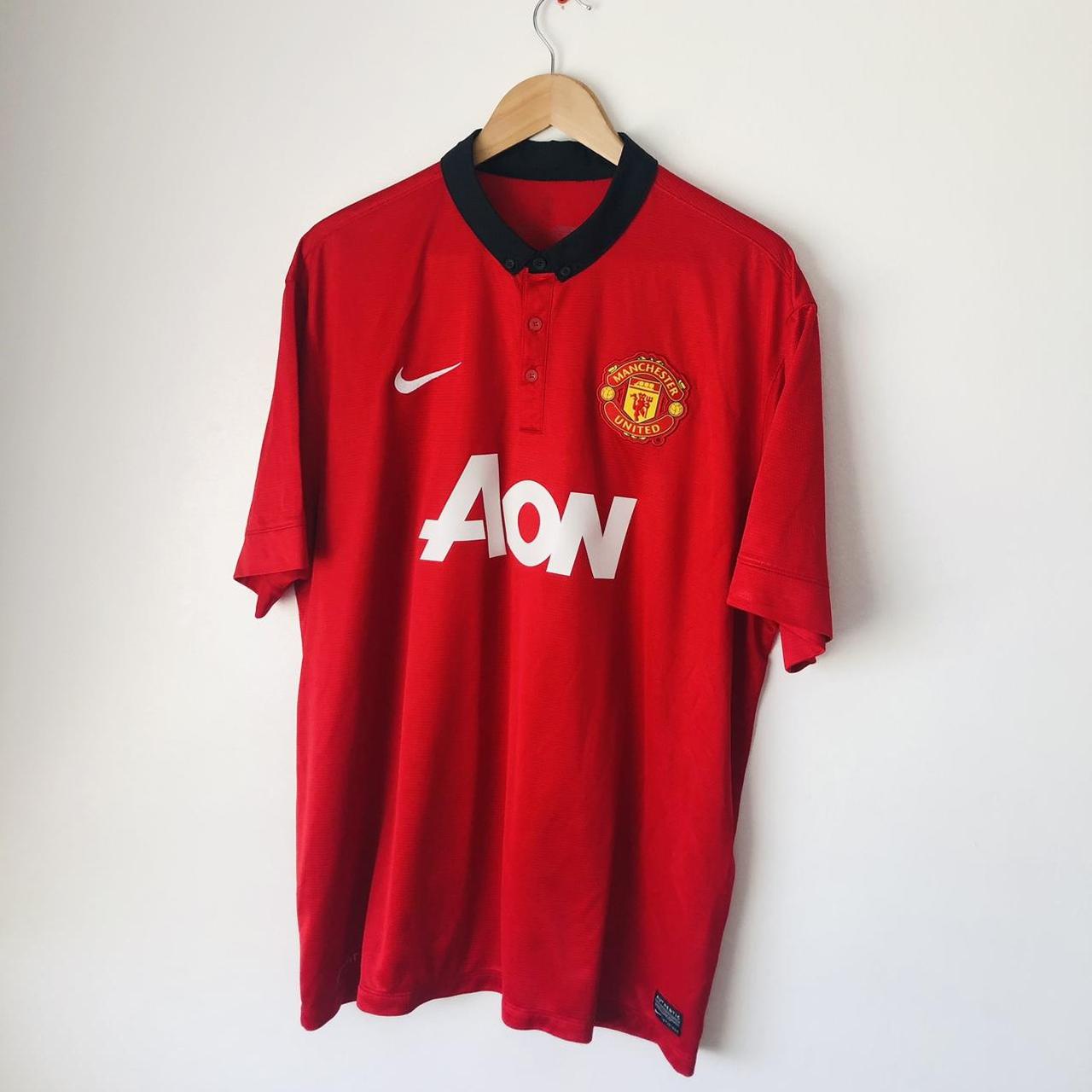 Manchester United 2013/2014 Red Home Football Shirt (XXL)