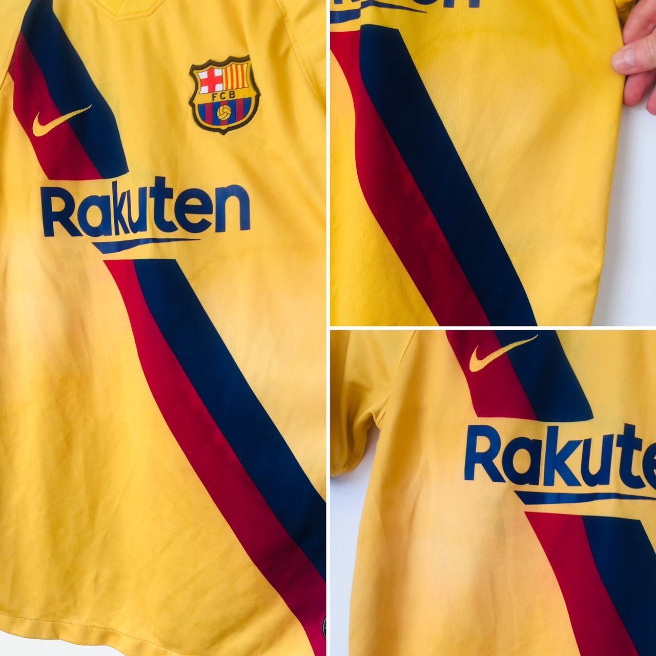 Barcelona 2019/2020 Yellow Away Football Shirt (YXL)
