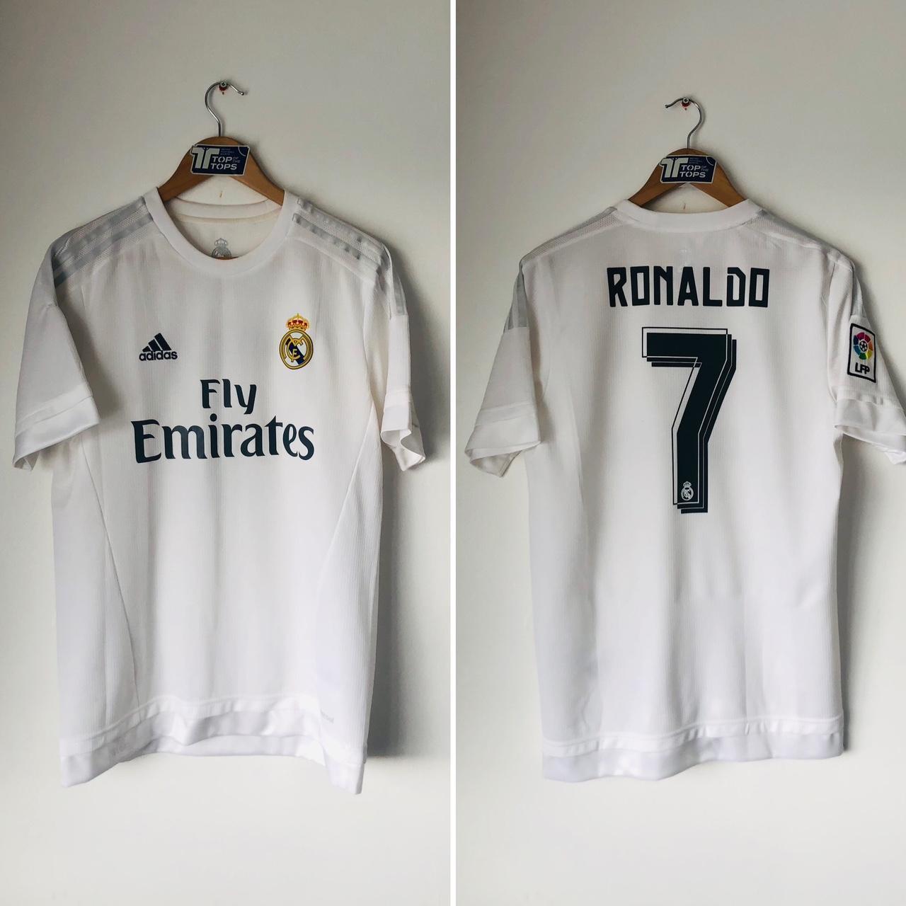 Real Madrid 2015/2016 White Home Football Shirt (M)