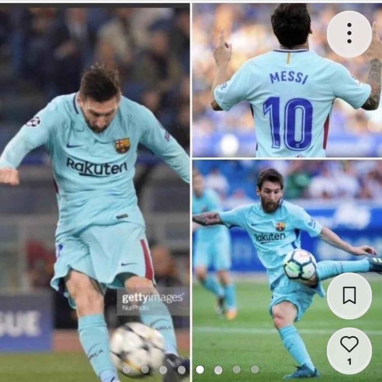 Barcelona 2017/2018 Blue Away Football Shirt (XXL)