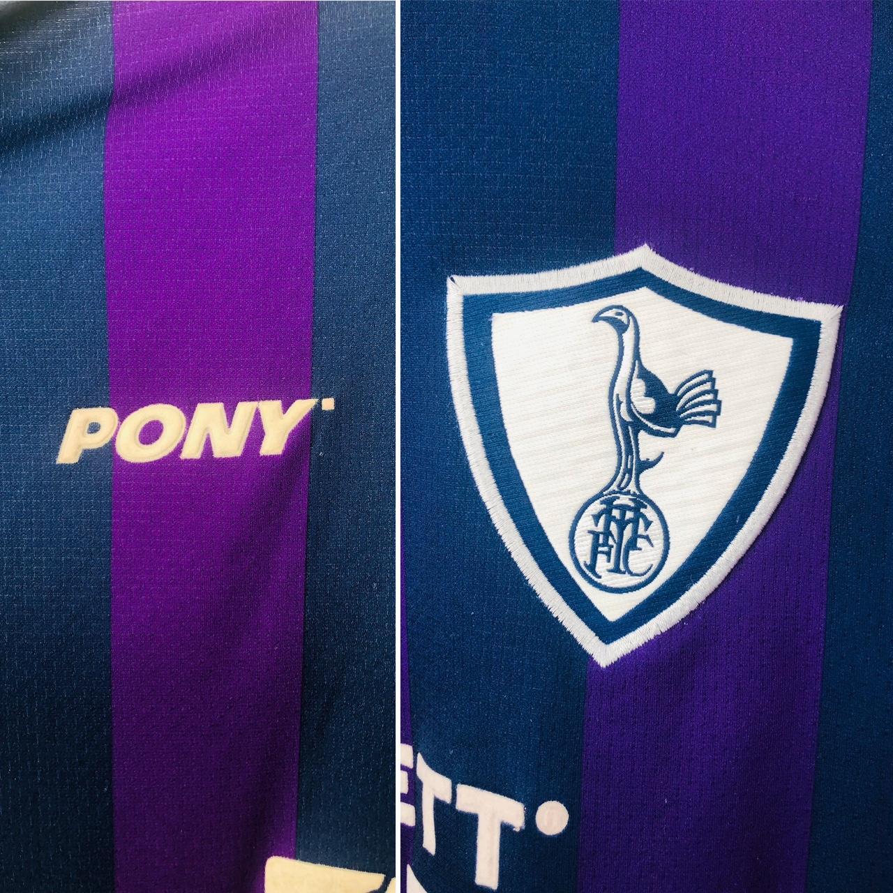 Tottenham Hotspur 1995/1997 Blue & Purple Away Football Shirt (XXL)