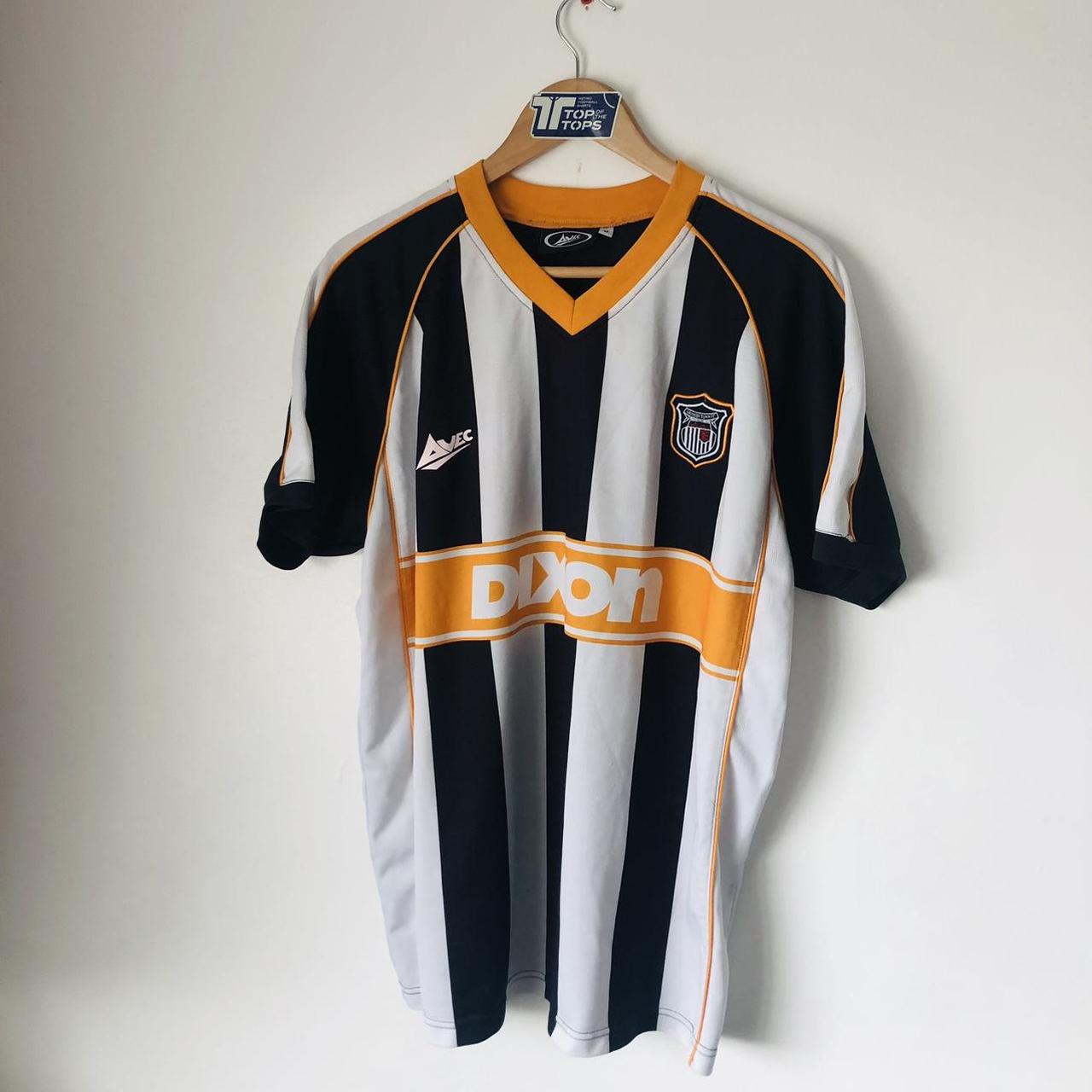 Grimsby 2002/2003 Black & White Home Football Shirt (M)