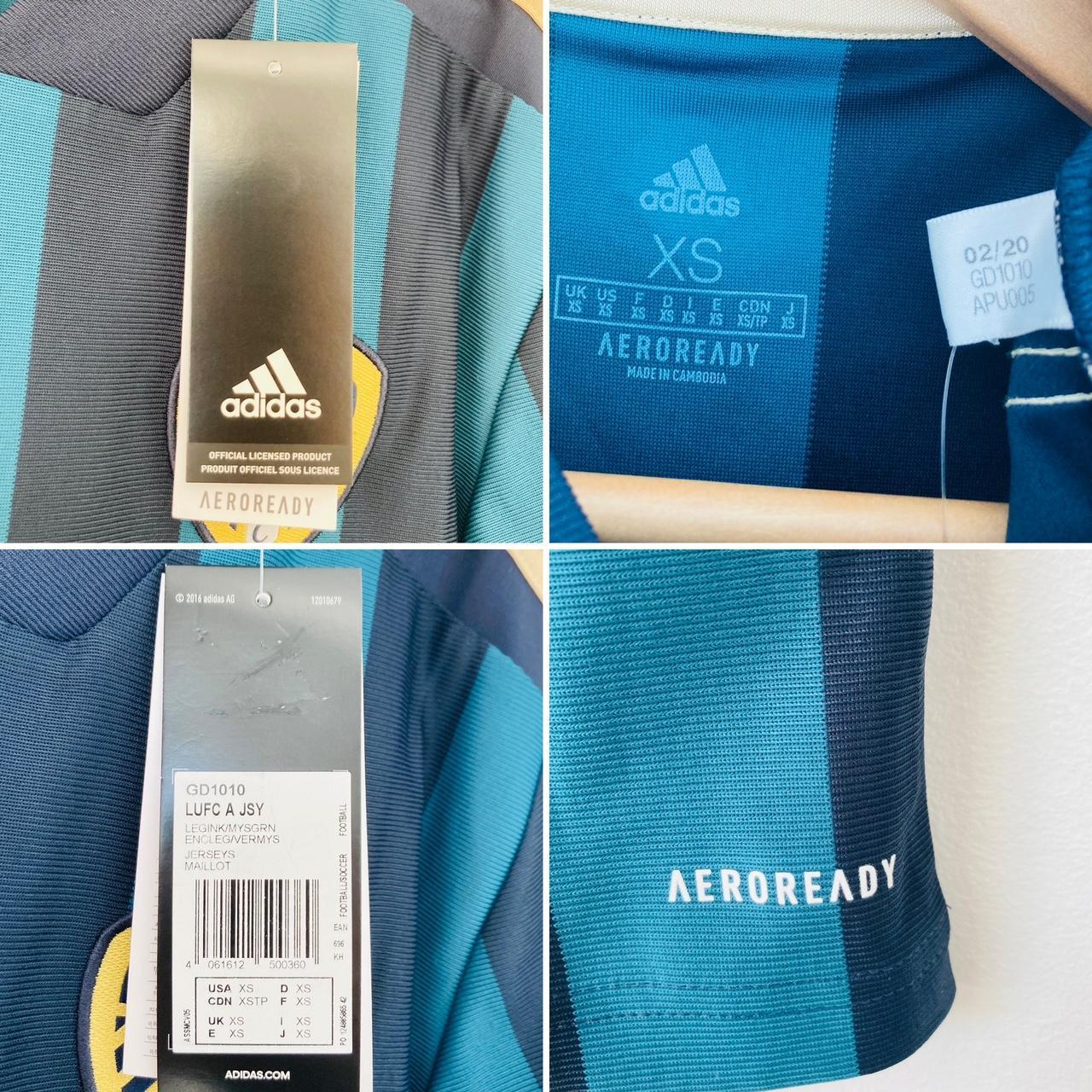 Leeds United 2020/2021 Blue & Black Away Football Shirt (XS)