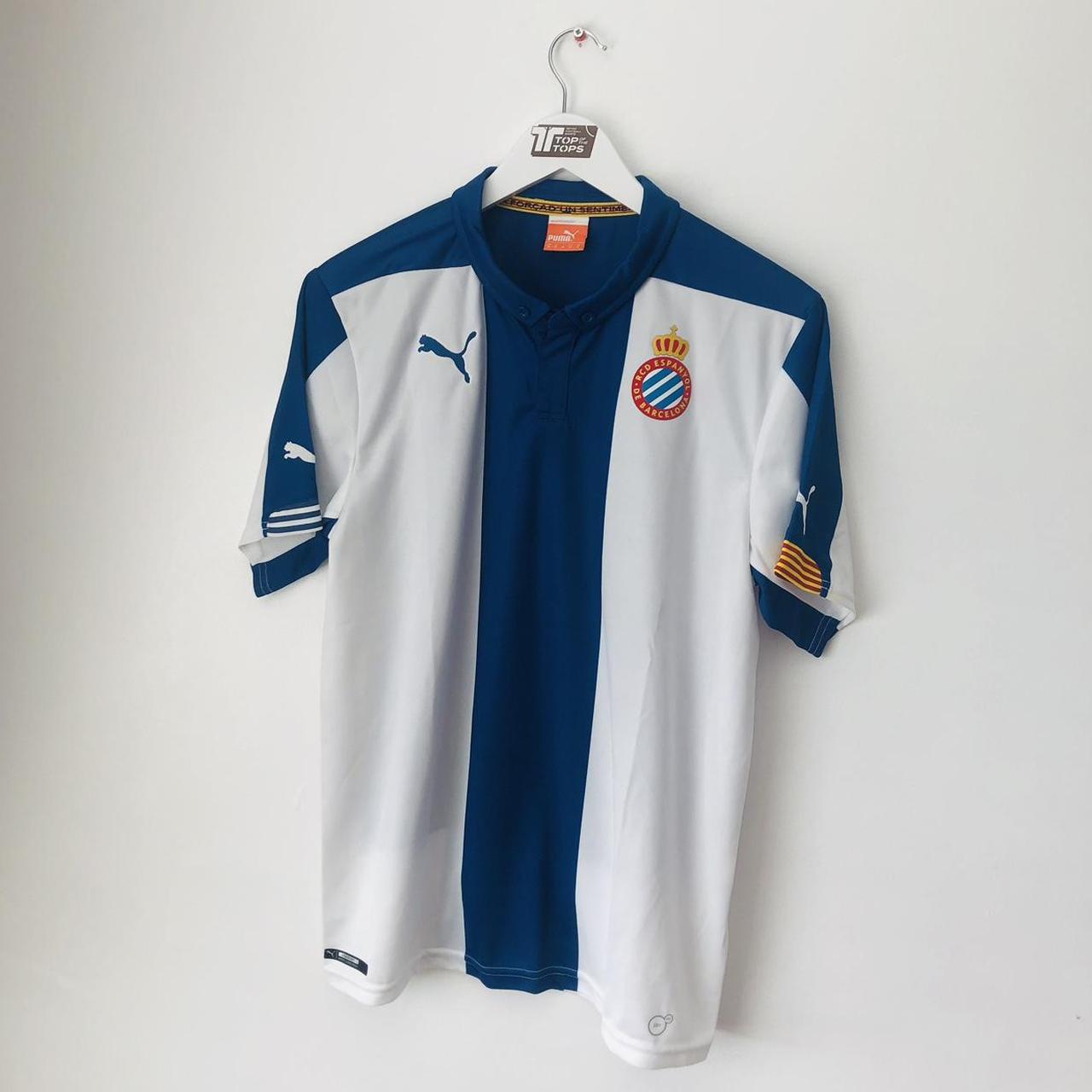 Espanyol 2014/2015 Blue & White Home Football Shirt (M)