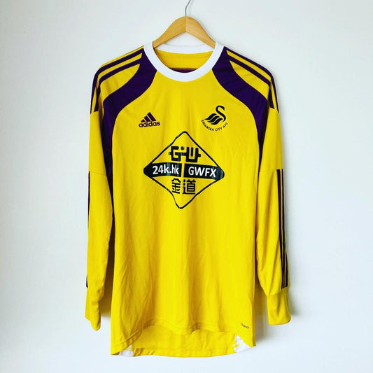 Swansea 2014/2015 Yellow Goalkeeper Football Shirt (M)