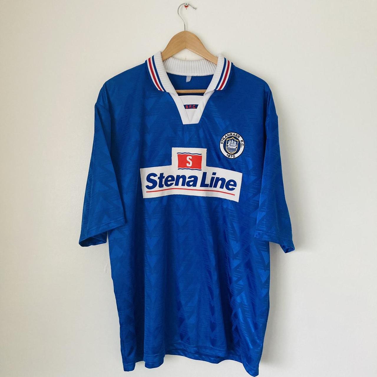 Stranraer 1997/1999 Blue Away Football Shirt (XL)