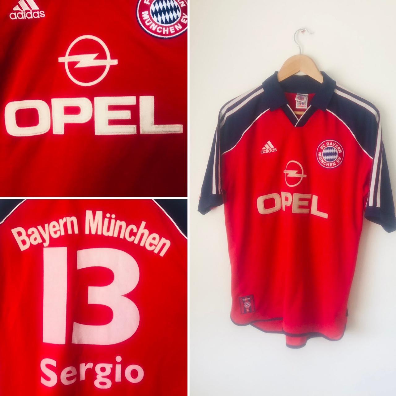 Bayern Munich 1999/2001 Red & Blue Home Football Shirt (M)