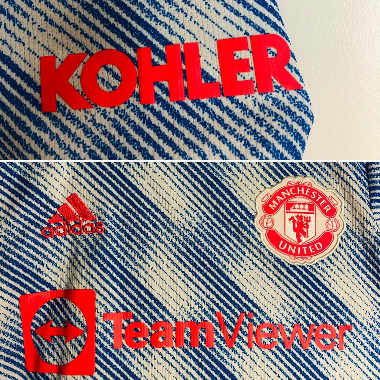 Manchester United 2021/2022 Blue Away Football Shirt (M)