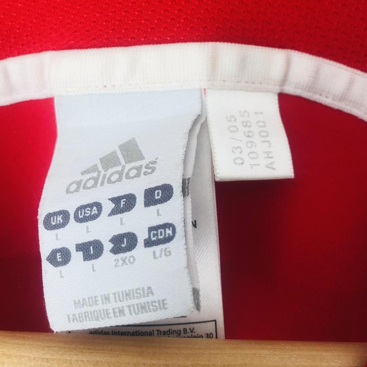 Ajax 2005/2006 Red & White Home Football Shirt (L)