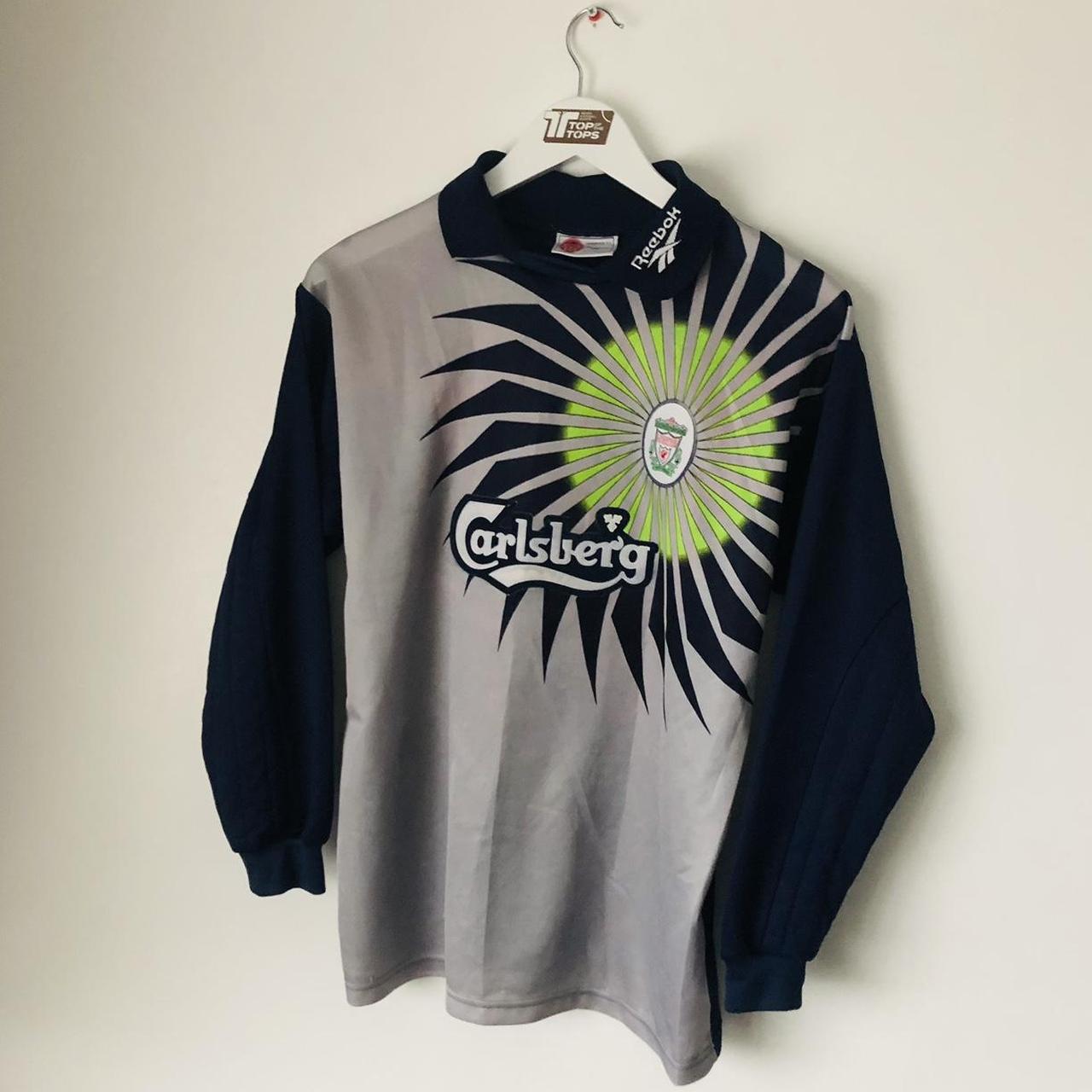Liverpool 1998/1999 Black & Gray Goalkeeper Football Shirt (S)