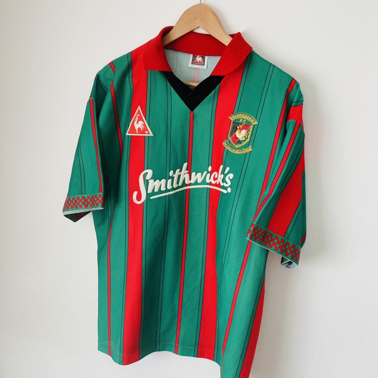 Glentoran 1996/1997 Green Home Football Shirt (L)
