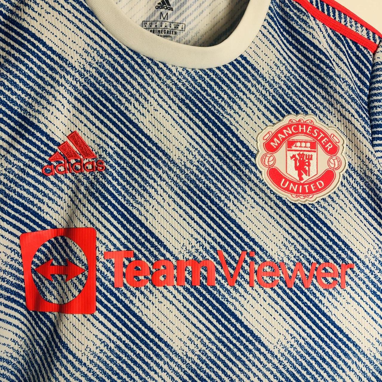 Manchester United 2021/2022 Blue Away Football Shirt (M)