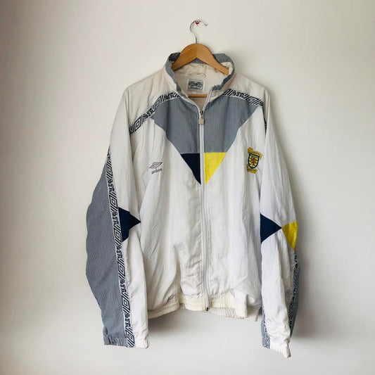 Scotland 1990 White Shell Suit (L)