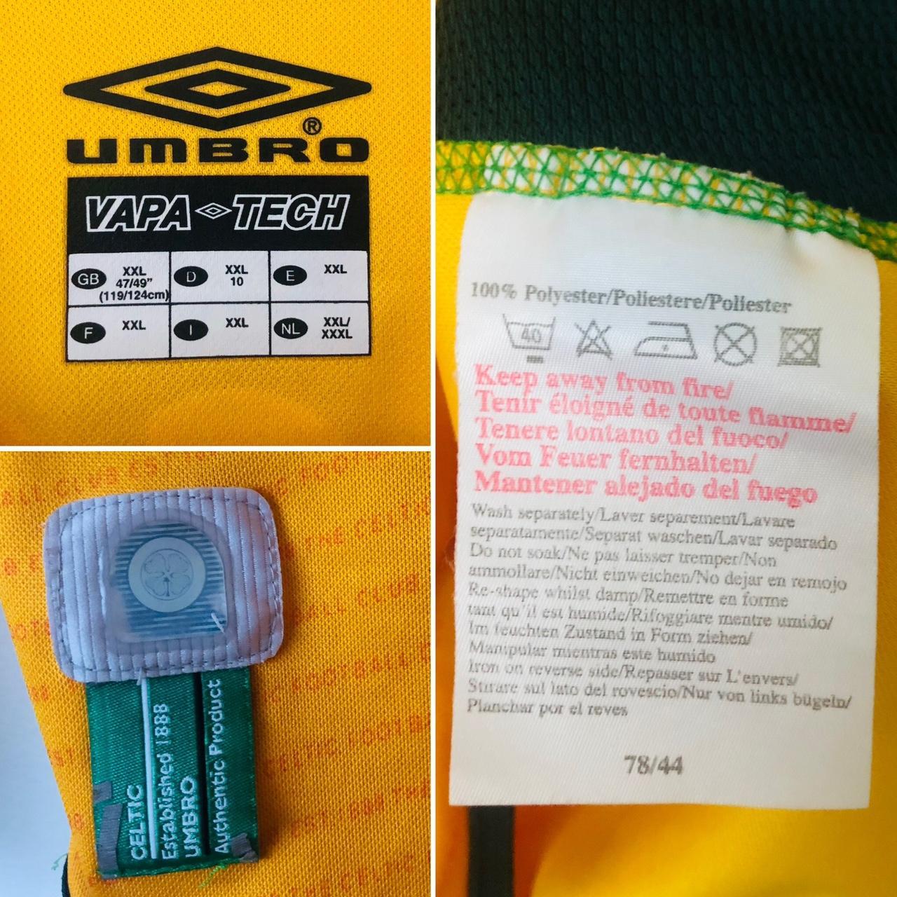 Celtic 2002/2003 Yellow Football Shirt (XXL)