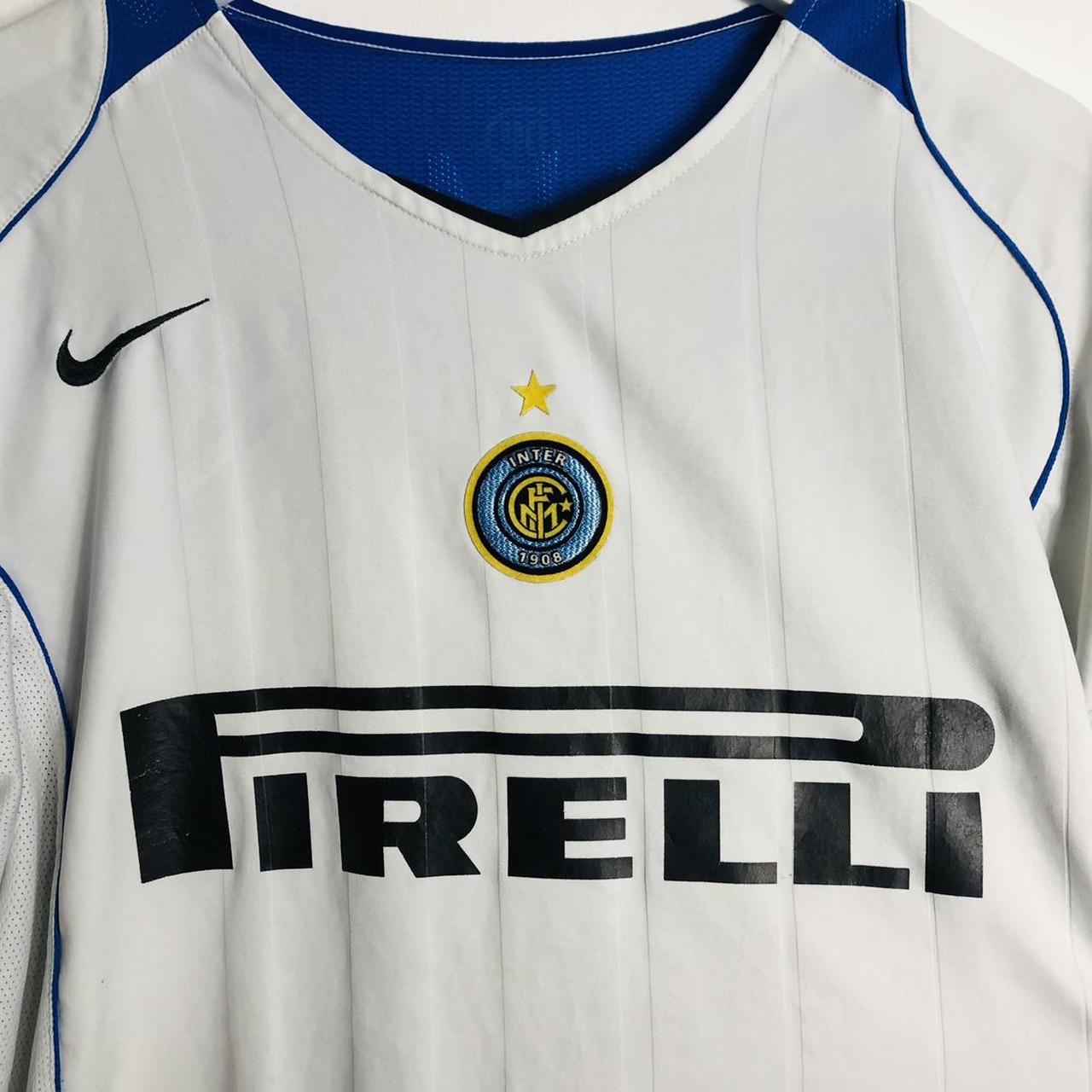 Inter Milan 2004/2005 White Away Football Shirt (XL)
